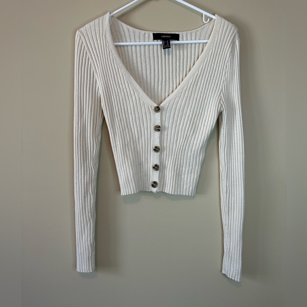 Button down crop top